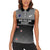 Custom New Zealand Cricket Women Sleeveless Polo Shirt Black Cap Unbeatable