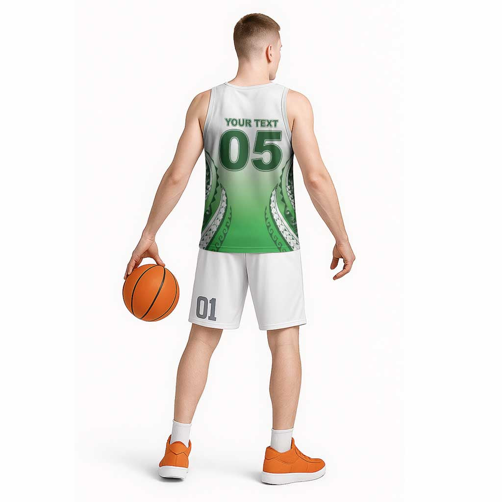 Custom Cook Islands Avaiki Rugby Basketball Jersey Go Champions - Polynesian Pride