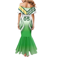 Custom Cook Islands Avaiki Rugby Family Matching Mermaid Dress and Hawaiian Shirt Go Champions LT05 - Polynesian Pride