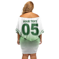 Custom Cook Islands Avaiki Rugby Family Matching Off Shoulder Short Dress and Hawaiian Shirt Go Champions LT05 - Polynesian Pride