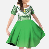Custom Cook Islands Avaiki Rugby Family Matching Puletasi and Hawaiian Shirt Go Champions - Polynesian Pride