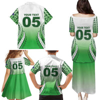 Custom Cook Islands Avaiki Rugby Family Matching Puletasi and Hawaiian Shirt Go Champions - Polynesian Pride