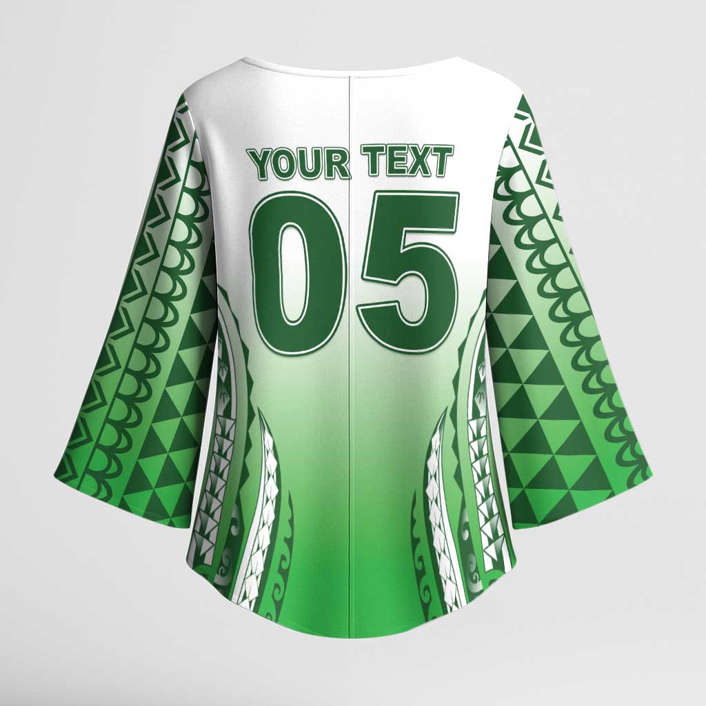 Custom Cook Islands Avaiki Rugby Kimono Sleeve Blouse Go Champions - Polynesian Pride