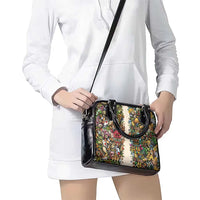 Hawaii And Japan Shoulder Handbag Tiki With Oni Mask - Polynesian Pride