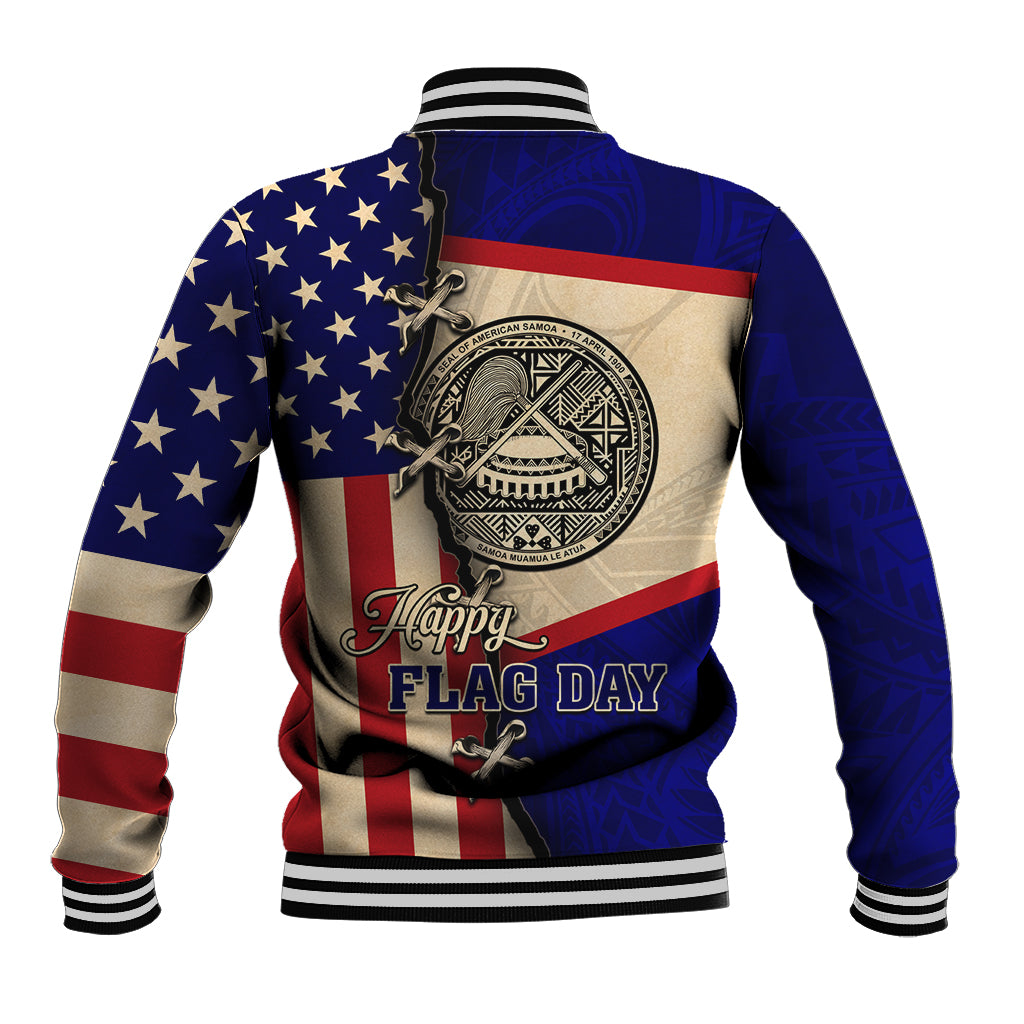 American Samoa Flag Day Baseball Jacket Polynesian Tribal Pattern LT05 - Polynesian Pride
