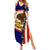 American Samoa Flag Day Summer Maxi Dress Polynesian Tribal Pattern LT05 Women Blue - Polynesian Pride