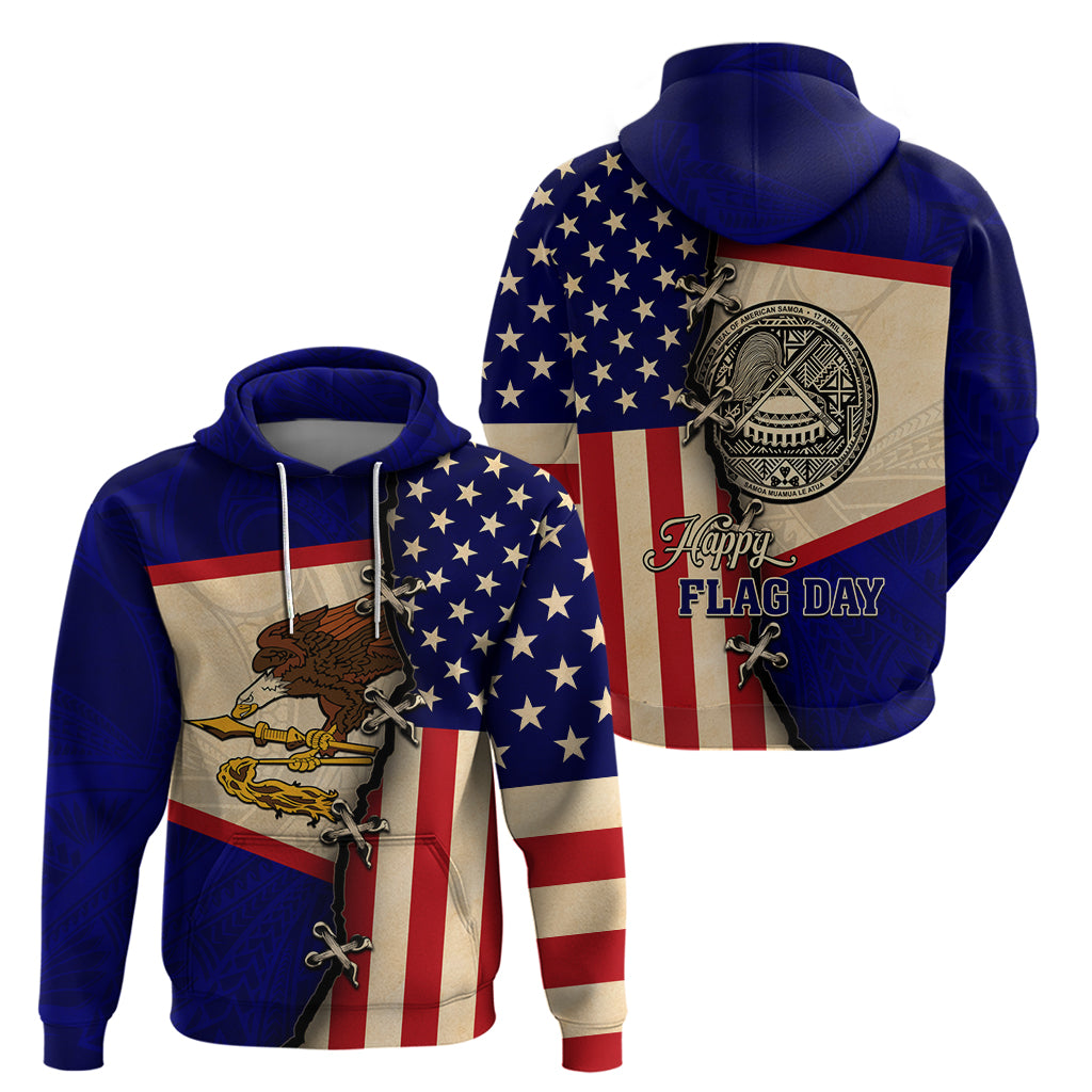 American Samoa Flag Day Zip Hoodie Polynesian Tribal Pattern LT05 - Polynesian Pride