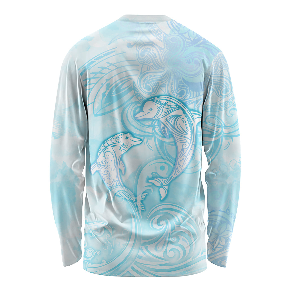 Polynesia Dolphins Under The Sea Long Sleeve Shirt Simple Style LT05 - Polynesian Pride