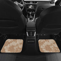 Beige Hawaii Tapa Pattern Car Mats With Heliconia Vintage Style