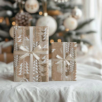 Beige Hawaii Tapa Pattern Wrapping Paper With Heliconia Vintage Style