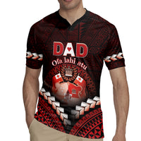 Personalised Tonga Happy Father's Day Rugby Jersey Ofa Lahi Atu Dad Polynesian Tribal