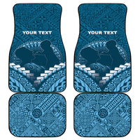 Fiji Happy Father's Day Car Mats Au Lomani Iko Dad Polynesian Tribal