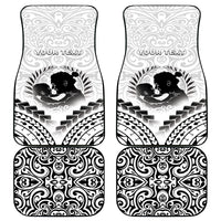Personalised New Zealand Happy Father's Day Car Mats Aroha Ahau Ki A Koe Papa Polynesian Tribal LT05 - Polynesian Pride