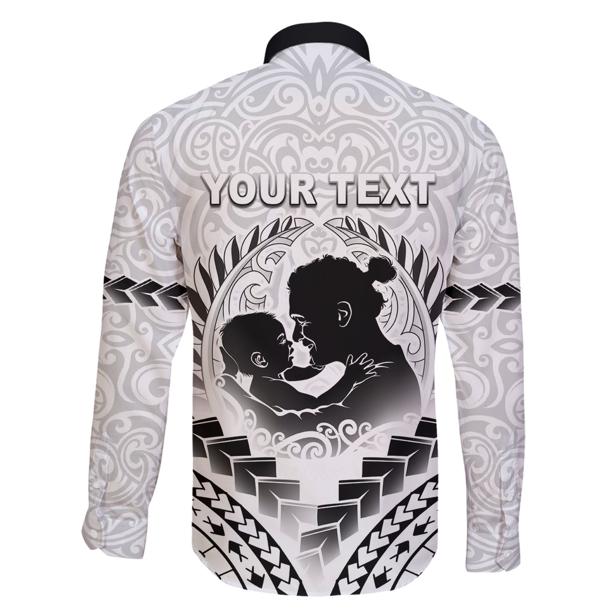 Personalised New Zealand Happy Father's Day Family Matching Long Sleeve Bodycon Dress and Hawaiian Shirt Aroha Ahau Ki A Koe Papa Polynesian Tribal LT05 - Polynesian Pride