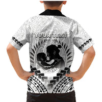 Personalised New Zealand Happy Father's Day Family Matching Mermaid Dress and Hawaiian Shirt Aroha Ahau Ki A Koe Papa Polynesian Tribal LT05 - Polynesian Pride