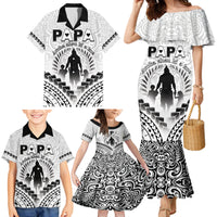 Personalised New Zealand Happy Father's Day Family Matching Mermaid Dress and Hawaiian Shirt Aroha Ahau Ki A Koe Papa Polynesian Tribal LT05 - Polynesian Pride