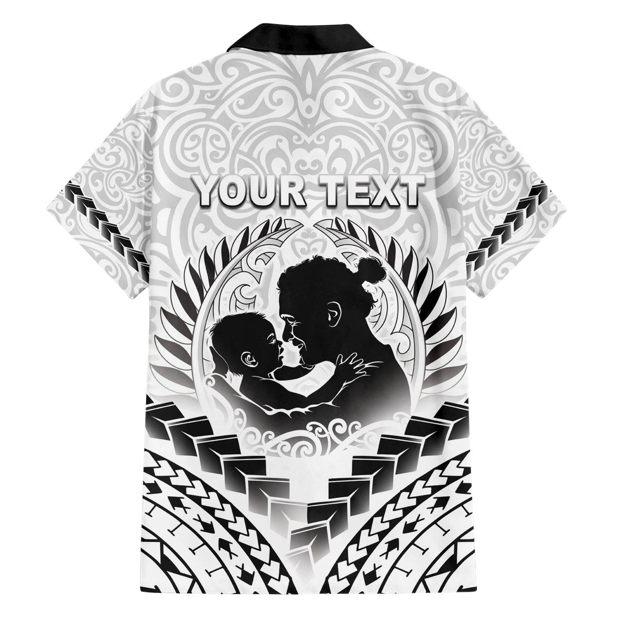 Personalised New Zealand Happy Father's Day Family Matching Short Sleeve Bodycon Dress and Hawaiian Shirt Aroha Ahau Ki A Koe Papa Polynesian Tribal LT05 - Polynesian Pride