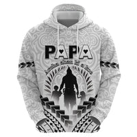 Personalised New Zealand Happy Father's Day Hoodie Aroha Ahau Ki A Koe Papa Polynesian Tribal LT05 - Polynesian Pride