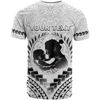Personalised New Zealand Happy Father's Day T Shirt Aroha Ahau Ki A Koe Papa Polynesian Tribal LT05 - Polynesian Pride