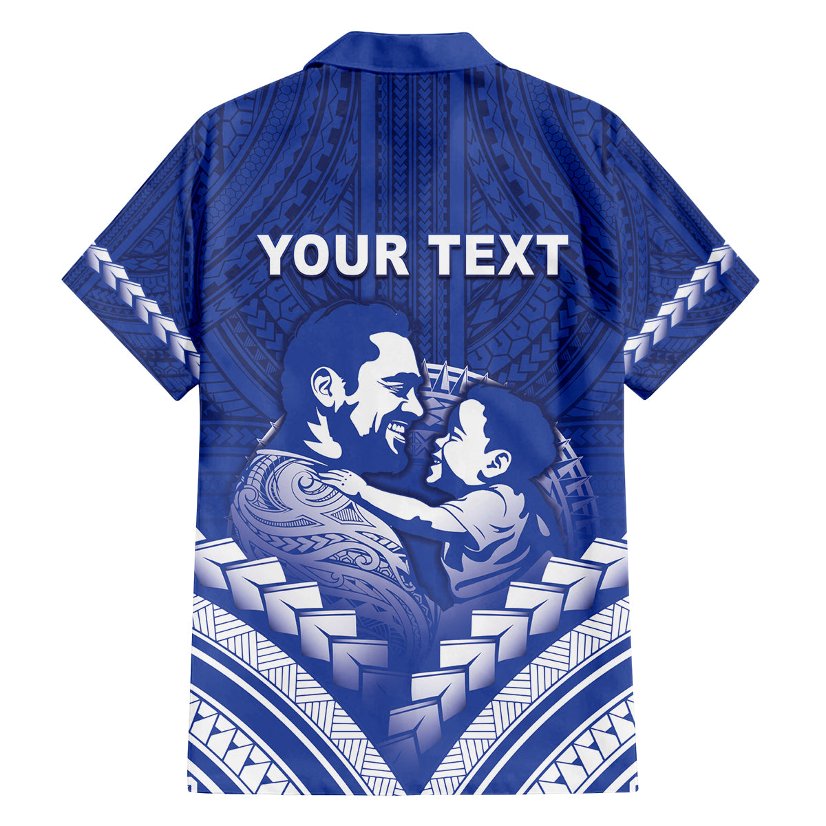 Personalised Samoa Happy Father's Day Family Matching Summer Maxi Dress and Hawaiian Shirt Ou Te Alofa Ia Te Oe Tama Dad Polynesian Tribal