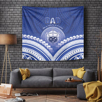 Samoa Happy Father's Day Tapestry Ou Te Alofa Ia Te Oe Tama Dad Polynesian Tribal