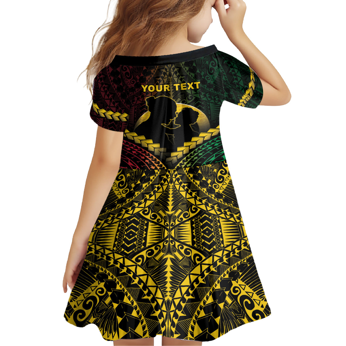Personalised Vanuatu Happy Father's Day Family Matching Long Sleeve Bodycon Dress and Hawaiian Shirt Mi Lavem Yu Papa Polynesian Tribal LT05 - Polynesian Pride