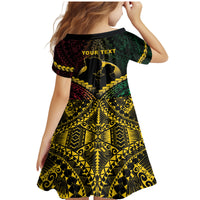 Personalised Vanuatu Happy Father's Day Family Matching Mermaid Dress and Hawaiian Shirt Mi Lavem Yu Papa Polynesian Tribal LT05 - Polynesian Pride