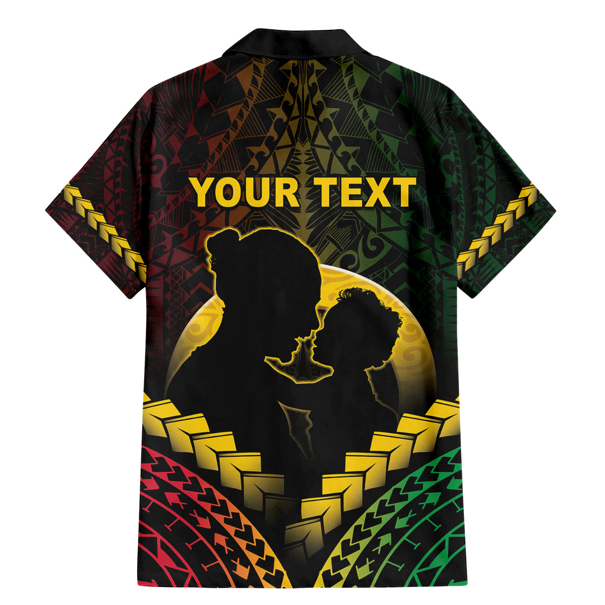 Personalised Vanuatu Happy Father's Day Family Matching Mermaid Dress and Hawaiian Shirt Mi Lavem Yu Papa Polynesian Tribal LT05 - Polynesian Pride