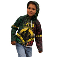 Personalised Vanuatu Happy Father's Day Kid Hoodie Mi Lavem Yu Papa Polynesian Tribal