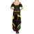 Personalised Vanuatu Happy Father's Day Summer Maxi Dress Mi Lavem Yu Papa Polynesian Tribal