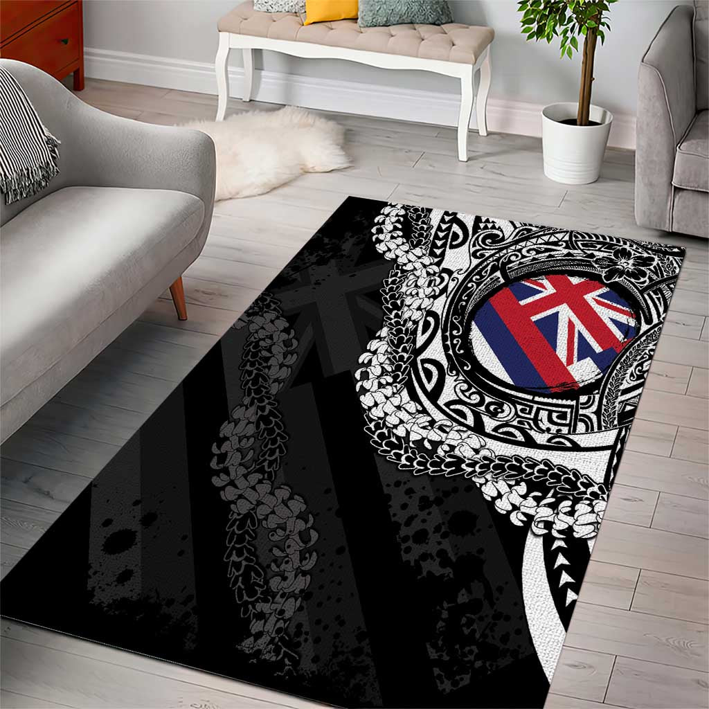 Hawaii Flag Day Area Rug Hawaiian Maile Lei
