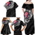 Hawaii Flag Day Family Matching Off Shoulder Maxi Dress and Hawaiian Shirt Hawaiian Maile Lei