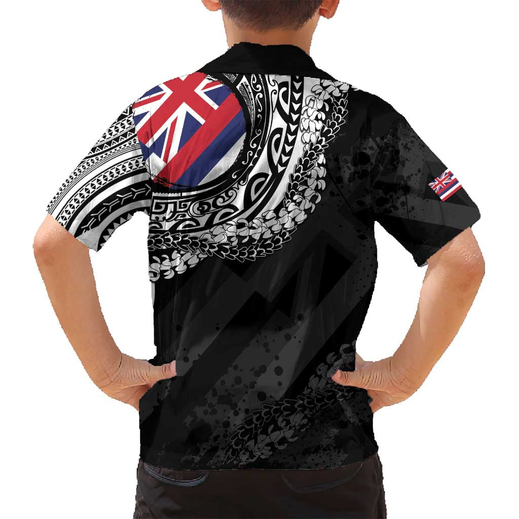 Hawaii Flag Day Family Matching Summer Maxi Dress and Hawaiian Shirt Hawaiian Maile Lei LT05 - Polynesian Pride