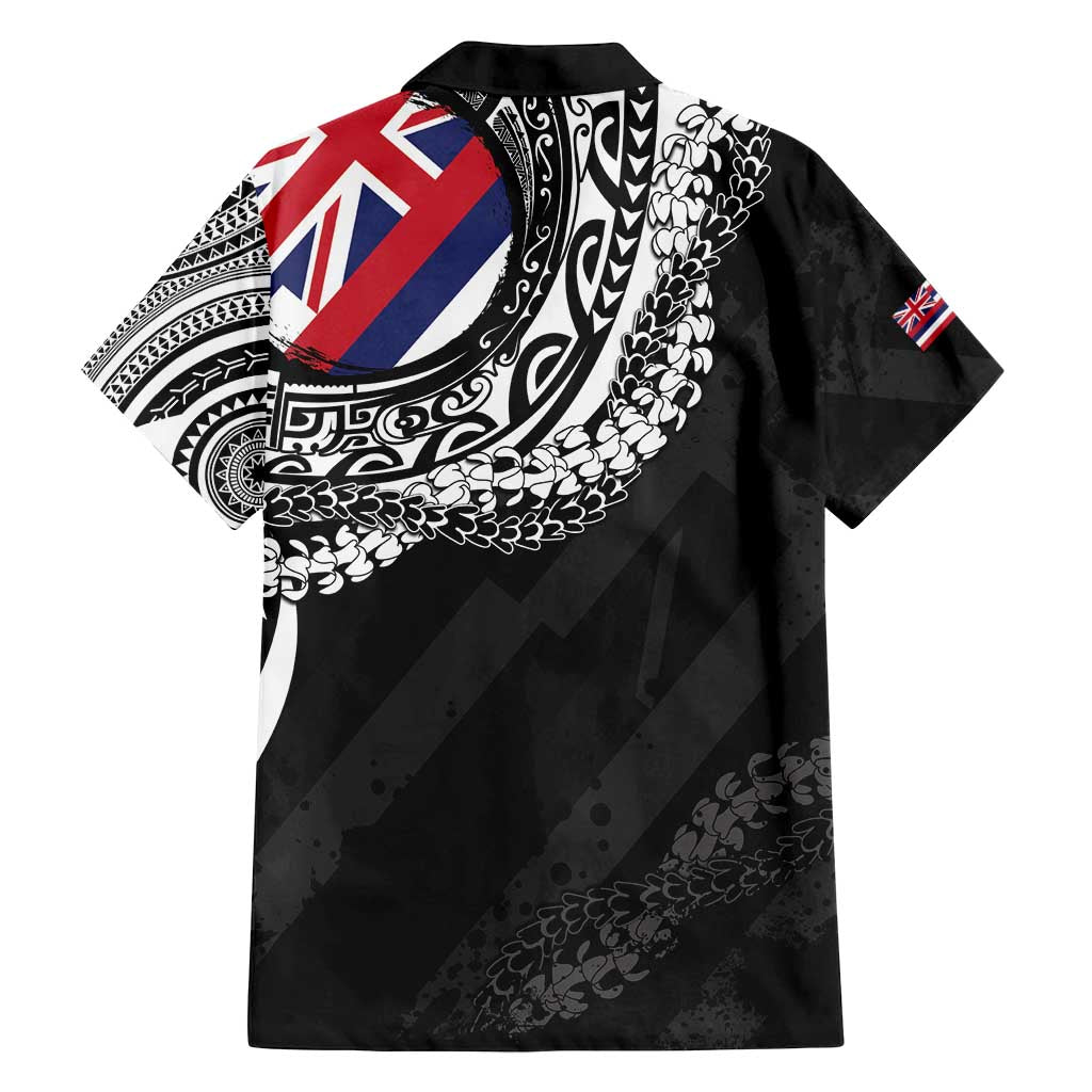 Hawaii Flag Day Family Matching Tank Maxi Dress and Hawaiian Shirt Hawaiian Maile Lei