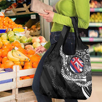 Hawaii Flag Day Grocery Bag Hawaiian Maile Lei