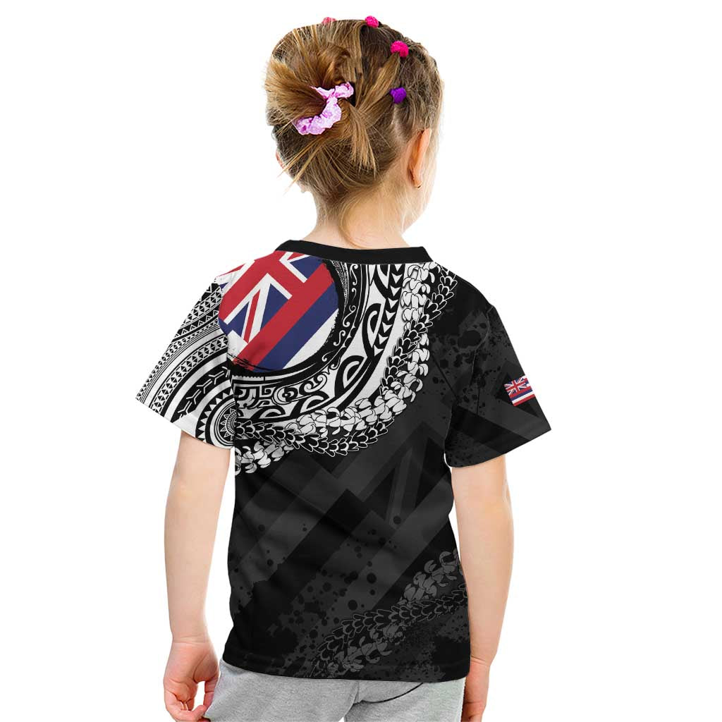 Hawaii Flag Day Kid T Shirt Hawaiian Maile Lei