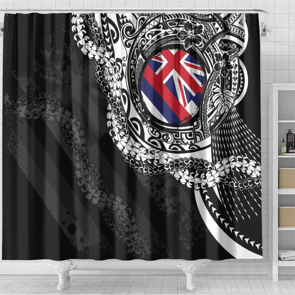 Hawaii Flag Day Shower Curtain Hawaiian Maile Lei