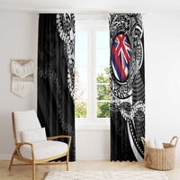 Hawaii Flag Day Window Curtain Hawaiian Maile Lei