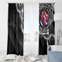 Hawaii Flag Day Window Curtain Hawaiian Maile Lei