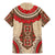 Samoa Language Week Family Matching Mermaid Dress and Hawaiian Shirt Samoan Motif With Red Hibiscus