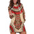 Samoa Language Week Hoodie Dress Samoan Motif With Red Hibiscus