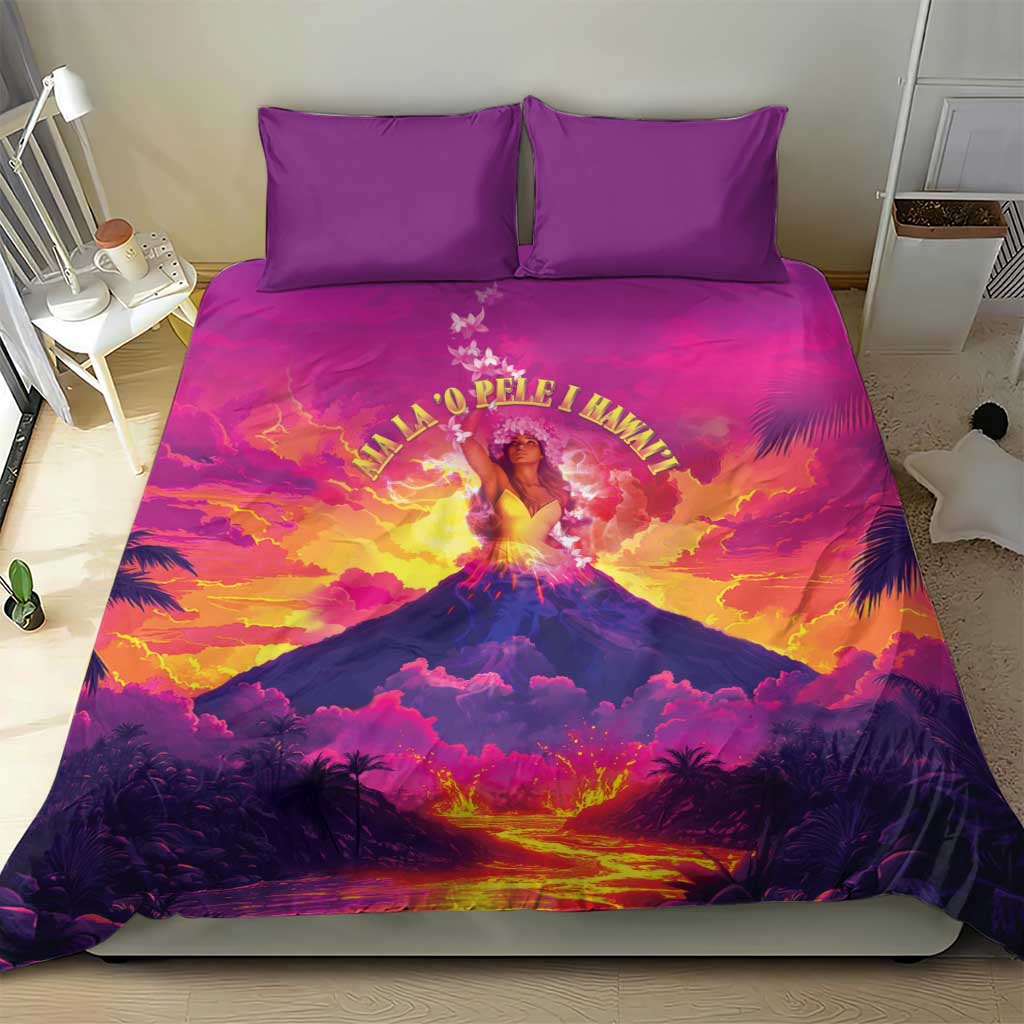 Hawaii Kilauea Volcano Bedding Set There Is Pele Goddess Of The Volcano - Polynesian Pride