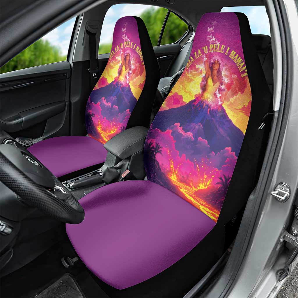 Hawaii Kilauea Volcano Car Seat Cover There Is Pele Goddess Of The Volcano - Polynesian Pride