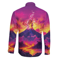 Hawaii Kilauea Volcano Family Matching Long Sleeve Bodycon Dress and Hawaiian Shirt There Is Pele Goddess Of The Volcano LT05 - Polynesian Pride