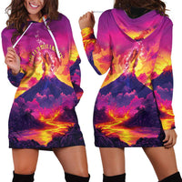 Hawaii Kilauea Volcano Hoodie Dress There Is Pele Goddess Of The Volcano - Polynesian Pride
