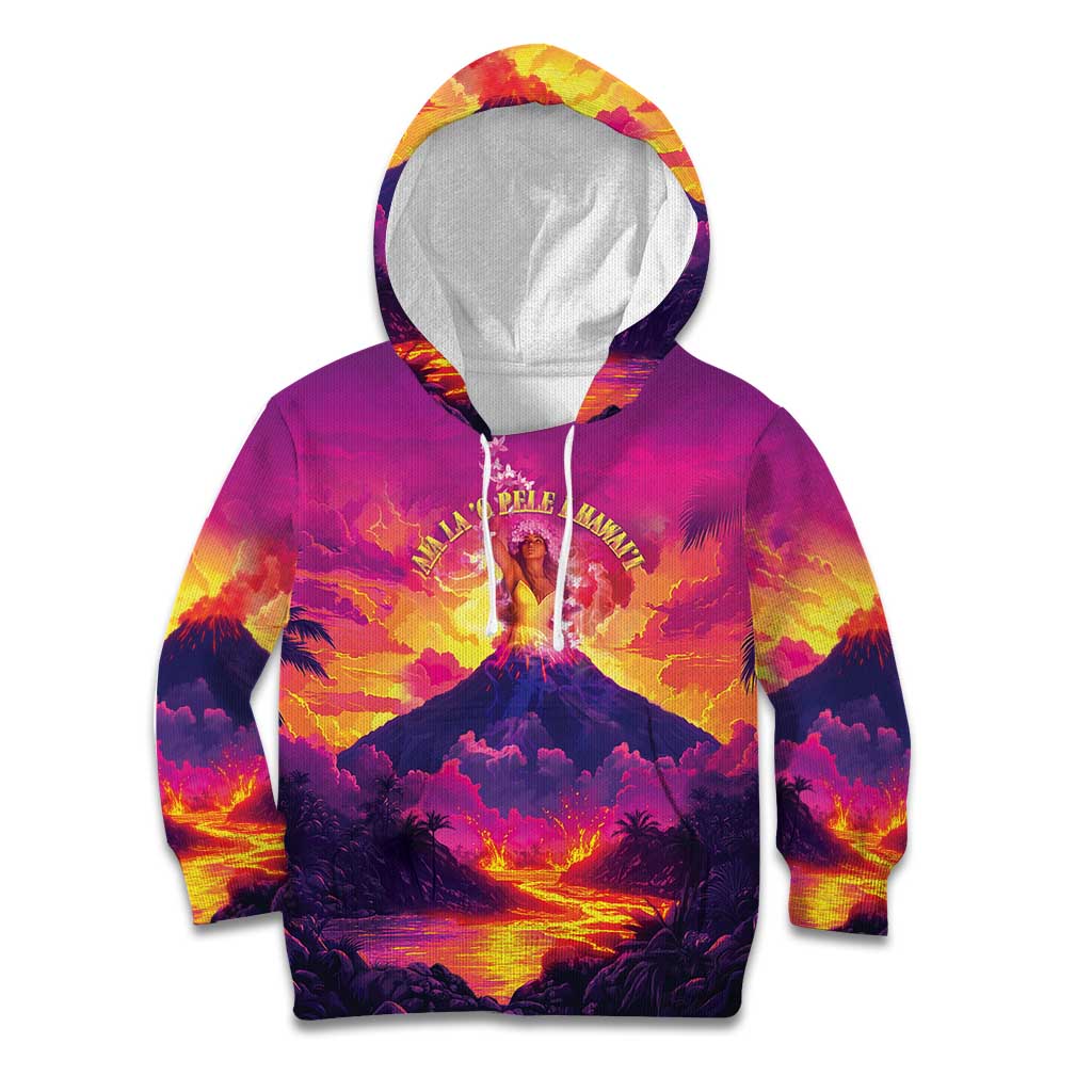 Hawaii Kilauea Volcano Kid Hoodie There Is Pele Goddess Of The Volcano - Polynesian Pride