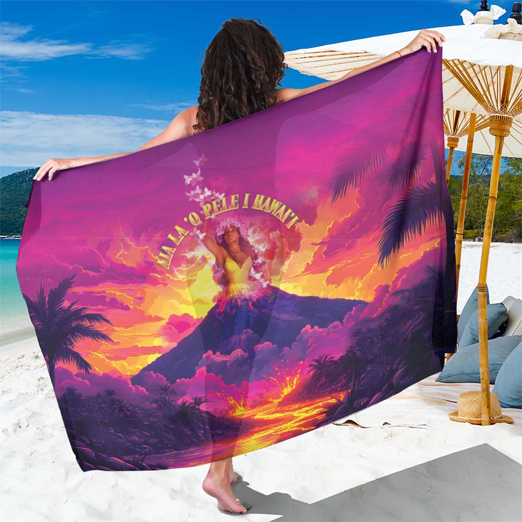 Hawaii Kilauea Volcano Sarong There Is Pele Goddess Of The Volcano - Polynesian Pride