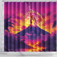 Hawaii Kilauea Volcano Shower Curtain There Is Pele Goddess Of The Volcano - Polynesian Pride