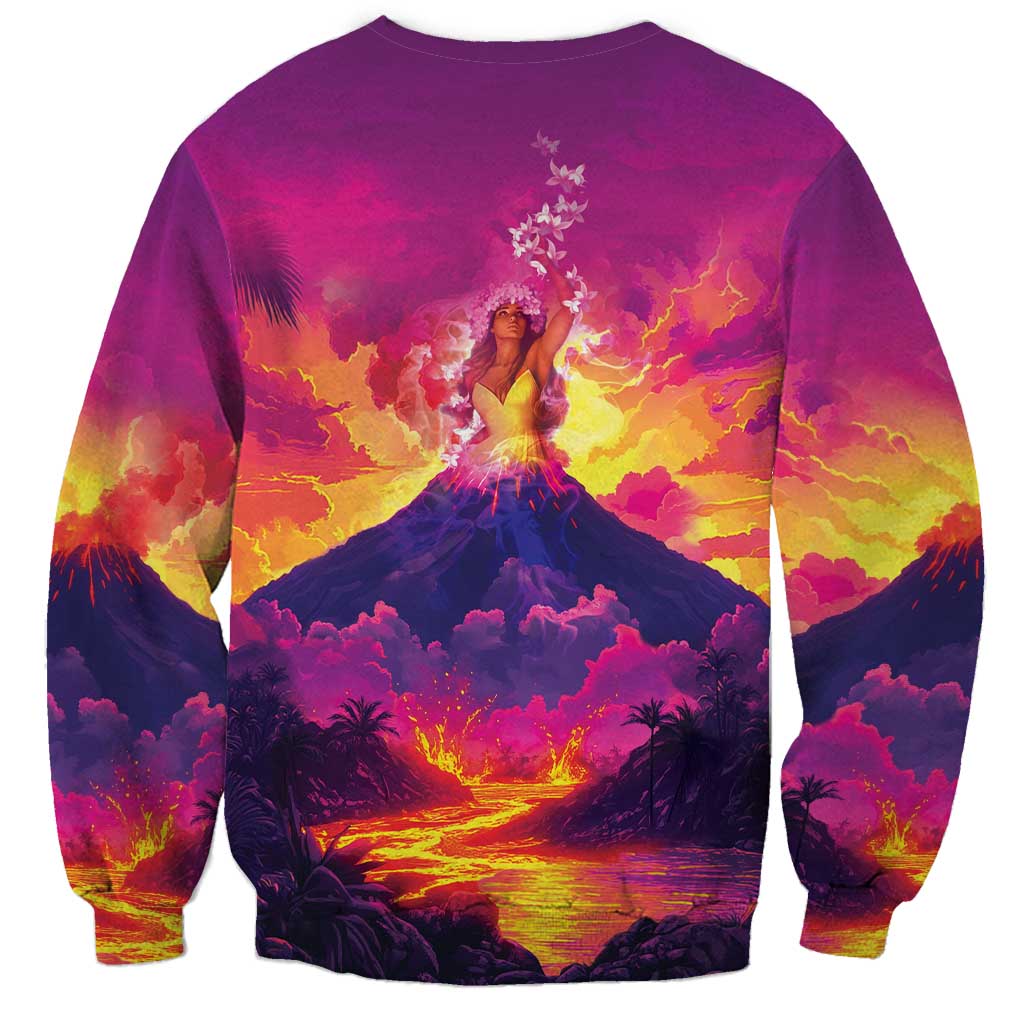 Hawaii Kilauea Volcano Sweatshirt There Is Pele Goddess Of The Volcano - Polynesian Pride
