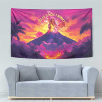 Hawaii Kilauea Volcano Tapestry There Is Pele Goddess Of The Volcano - Polynesian Pride